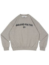 V Heavy Sweat Matin Sweatshirt Melange Grey - DE GRAND MATIN - BALAAN 3