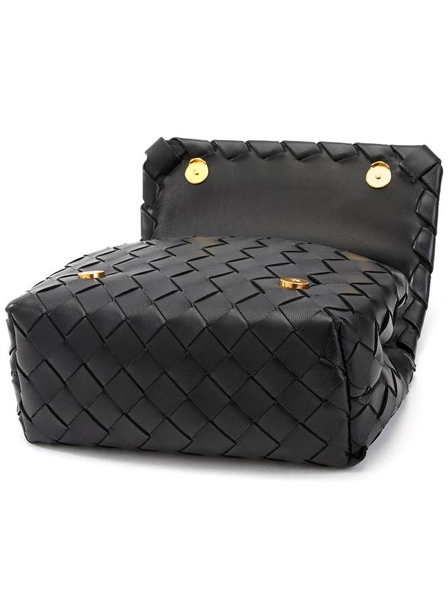 Mini Intrecciato Cross Bag Black - BOTTEGA VENETA - BALAAN 6