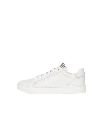 Women s Monili Label Tongue Leather Sneakers White 271565 - BRUNELLO CUCINELLI - BALAAN 1