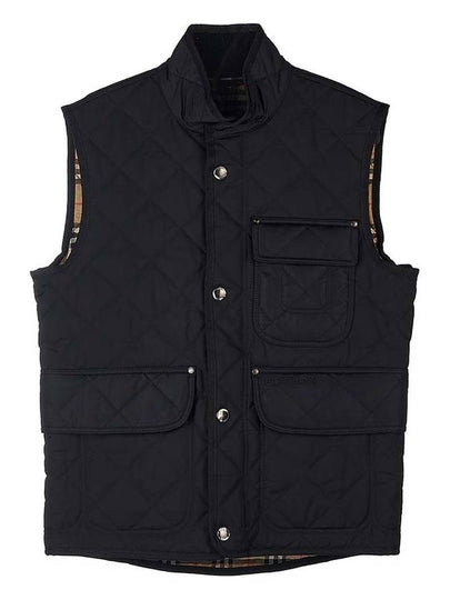 Diamond Quilted Thermoregulated Vest Black - BURBERRY - BALAAN 2