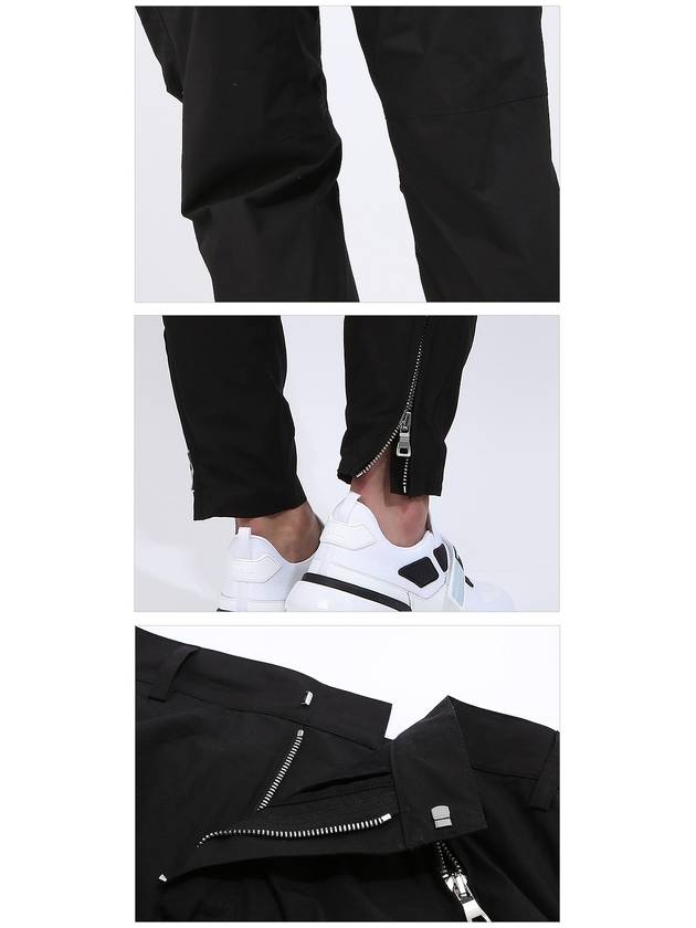 Zipper Cotton Straight Pants Black - BALMAIN - BALAAN 6