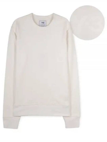 Men s back logo print white sweatshirt FN3372 CORE 1156821 - YOHJI YAMAMOTO - BALAAN 1