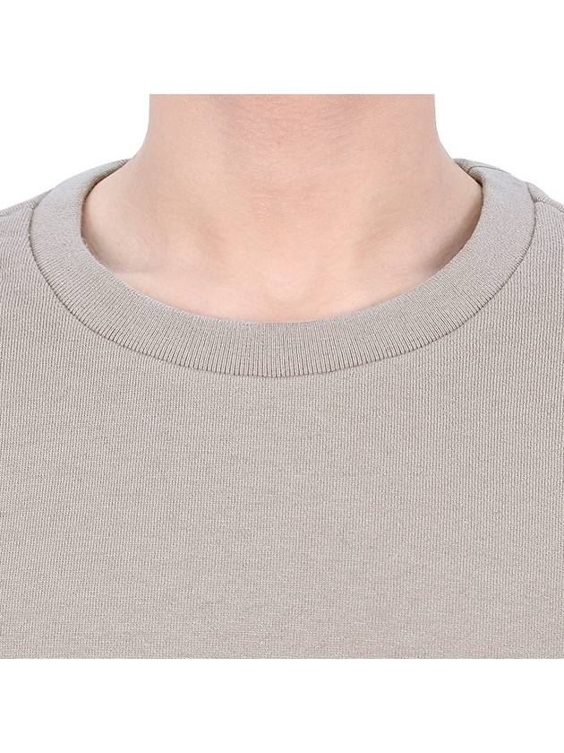 Classic Loopback Tonal 4 Bar Crewneck Knit Top Beige - THOM BROWNE - BALAAN 6