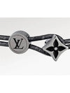 Men's Catch It Monogram Bracelet Black - LOUIS VUITTON - BALAAN 3