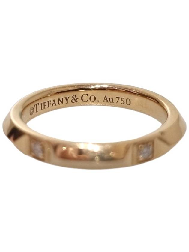 Women s Tiffany 18K 750 Rose Gold True Diamond 0 05ct 2 5mm Ring No 10 in Korea - TIFFANY & CO. - BALAAN 3