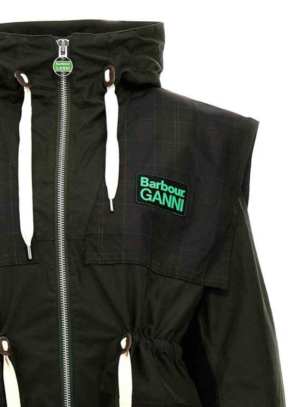 Ganni Oily Parka Green - BARBOUR - BALAAN 4