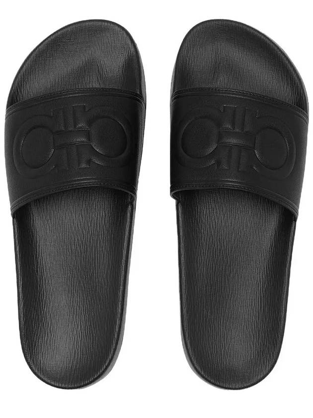 Groove GROOVE9 Gancini Slide Slippers 0743583 - SALVATORE FERRAGAMO - BALAAN 4