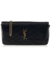 Gaby Chain Quilting Leather Cross Bag Black - SAINT LAURENT - BALAAN 2