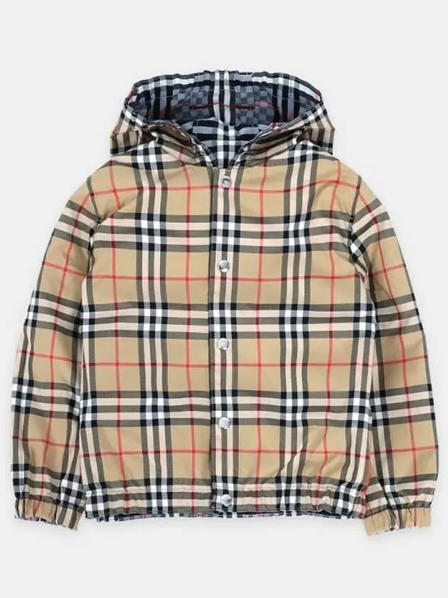 Women's Check Reversible Hooded Jacket - BURBERRY - BALAAN 2