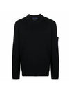 Shadow Project Wappen Patch Knit Top Navy - STONE ISLAND - BALAAN 1