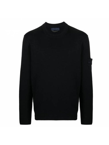 Shadow Project Wappen Patch Knit Top Navy - STONE ISLAND - BALAAN 1