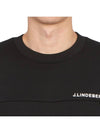 Men's Jeff Crew Neck Sweatshirt Black - J.LINDEBERG - BALAAN 7