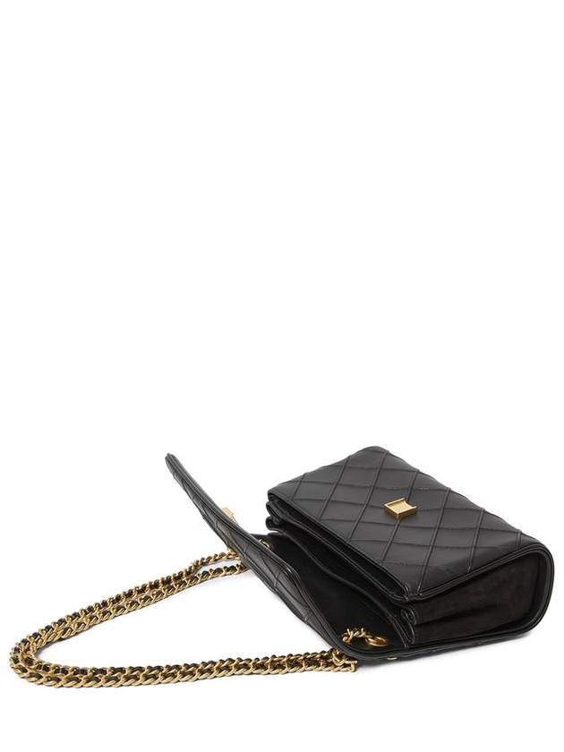 Fleming Soft Frame Stitch Small Shoulder Bag Black - TORY BURCH - BALAAN 4