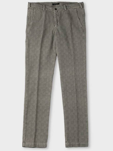 Made In Italy Cotton Slim Fit Check Pants F NCPT57 - PANICALE - BALAAN 1