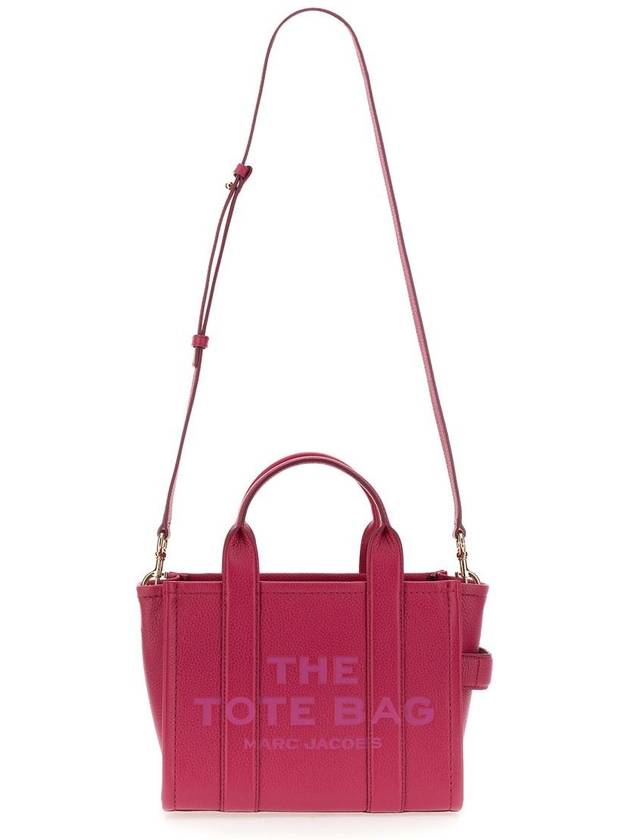 Small Leather Tote Bag Lipstick Pink - MARC JACOBS - BALAAN 3