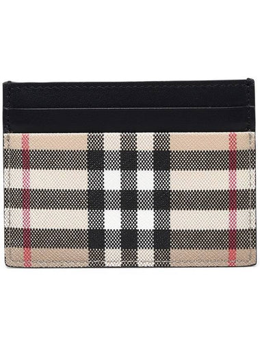 Men's Vintage Check Card Wallet Beige - BURBERRY - BALAAN 1