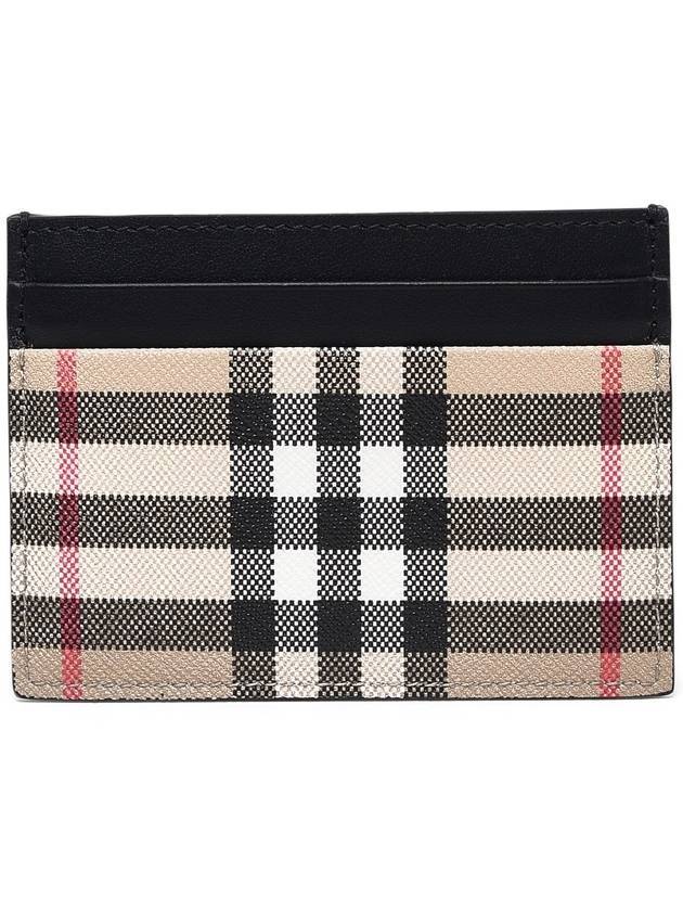 Men's Vintage Check Card Wallet Beige - BURBERRY - BALAAN 1