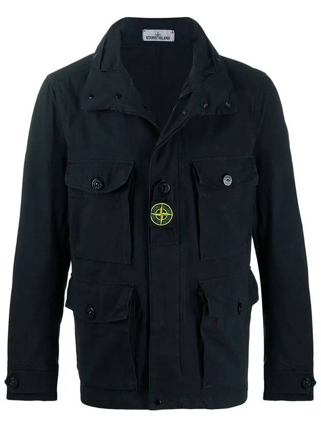 Cordura Field Wappen Cotton Jacket Navy - STONE ISLAND - BALAAN 3