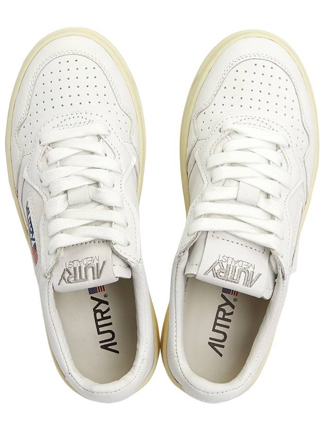 Medalist Goatskin Low Top Sneakers White - AUTRY - BALAAN 3