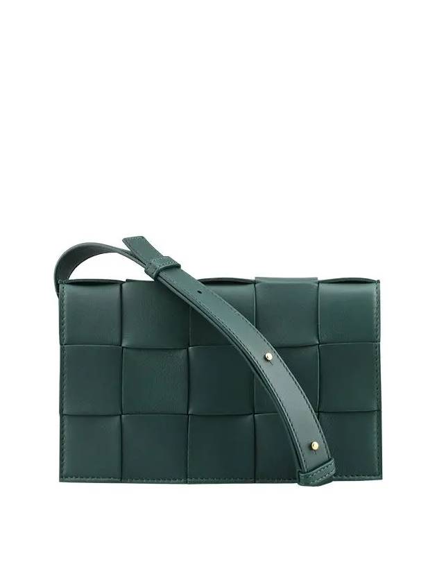 Intrecciato Cassette Cross Bag Green - BOTTEGA VENETA - BALAAN 3