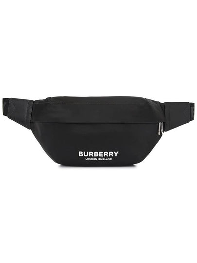 Logo Print Nylon Sonny Bum Belt Bag Black - BURBERRY - BALAAN 2