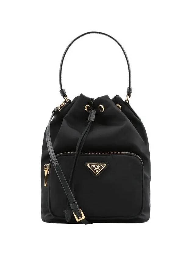 Duet Re-Nylon Bucket Bag Black - PRADA - BALAAN 2