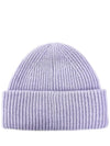 Small Face Logo Beanie Purple Melange - ACNE STUDIOS - BALAAN 3