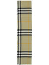 Checked Wool Scarf Green - BURBERRY - BALAAN 3