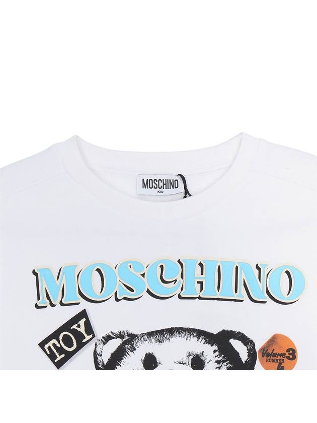 Kids brushed sweatshirt HUF08Q LCA58 10101 Adults can wear - MOSCHINO - BALAAN 3