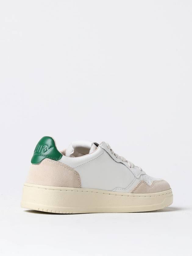 Medalist Suede Green Tab Low Top Sneakers White Beige - AUTRY - BALAAN 4