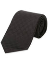 GG Pattern Silk Tie Black - GUCCI - BALAAN 4