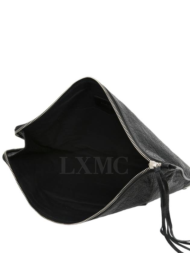 Motor Bag Clutch Black Zipper Pouch 362967 - BALENCIAGA - BALAAN 8