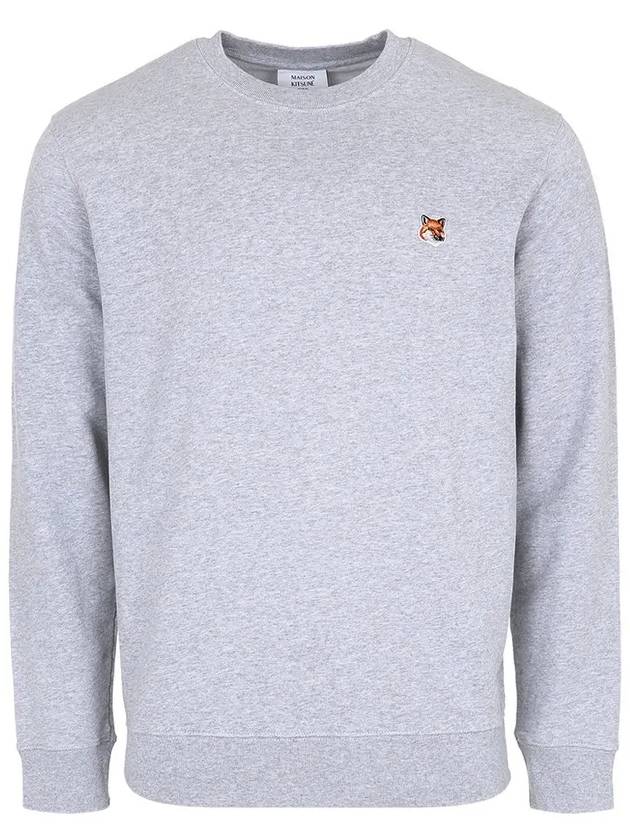 Fox Head Patch Regular Sweatshirt Light Grey Melange - MAISON KITSUNE - BALAAN 3