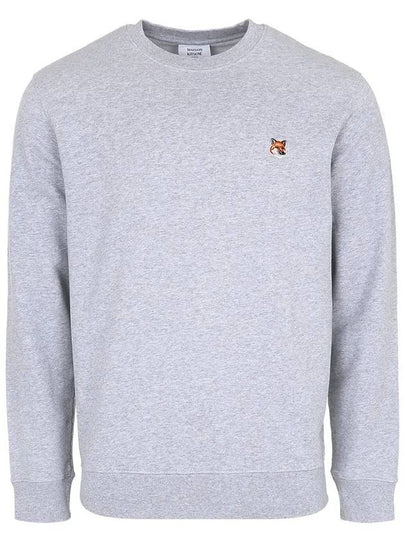 Fox Head Patch Regular Sweatshirt Light Grey Melange - MAISON KITSUNE - BALAAN 2