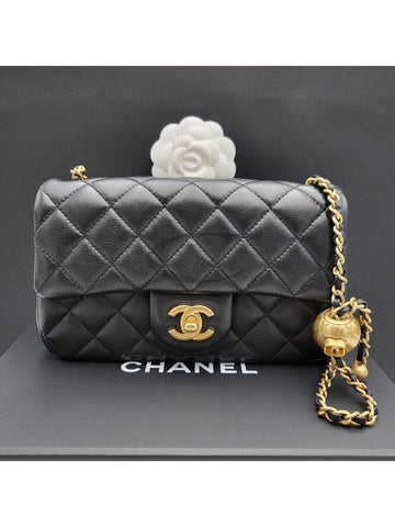 Classic New Mini Gold Ball Women s Cross Bag Black Lambskin AS1787 - CHANEL - BALAAN 1