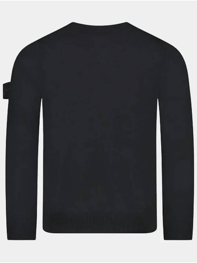 Compass Badge Knit Top Black - STONE ISLAND - BALAAN 3