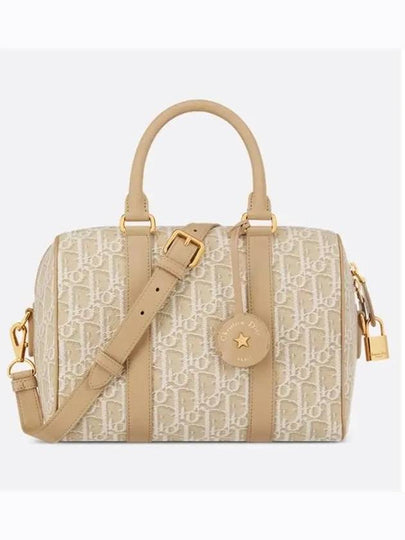 Groove 25 Oblique Jacquard Tote Bag Beige - DIOR - BALAAN 2