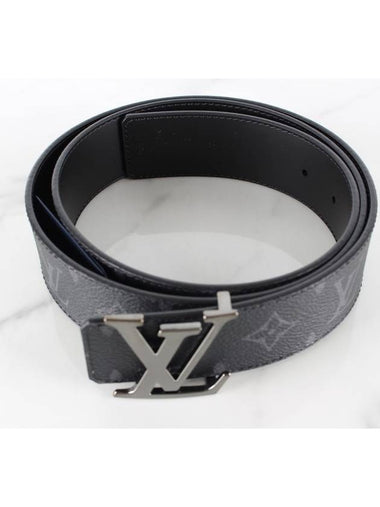 Monogram Eclipse LV silver belt - LOUIS VUITTON - BALAAN 1