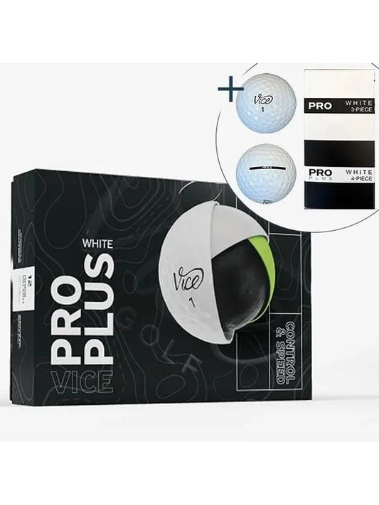 PRO PLUS WH 4 piece 12 ball golf 2 - VICE GOLF - BALAAN 1