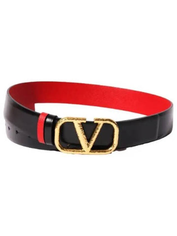 Logo Signature Reversible Belt Women s Waistband - VALENTINO - BALAAN 1