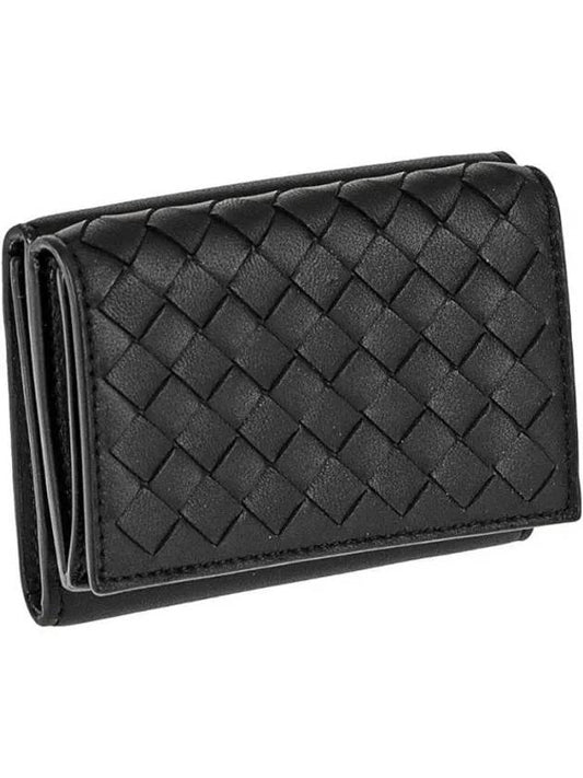 Intrecciato Small Card Wallet Black - BOTTEGA VENETA - BALAAN 2