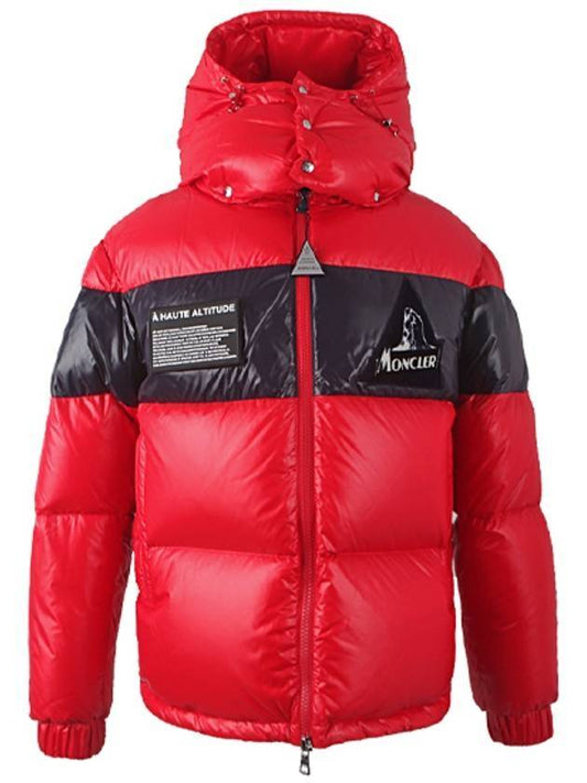 Gehry Logo Wappen Hood Down Padding Red - MONCLER - BALAAN 1