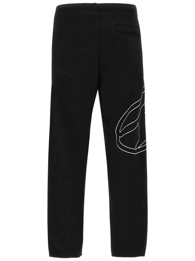 Mega Oval D Track Pant Black - DIESEL - BALAAN 4