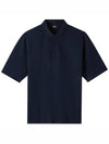 Embroidered Logo PK Shirt Navy - A.P.C. - BALAAN.