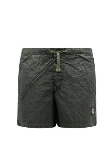 Swimming Nylon Trunk Shorts Dark Green - STONE ISLAND - BALAAN 1