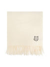 Wool Fox Head Muffler Ivory - MAISON KITSUNE - BALAAN 1