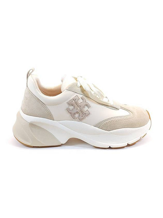 Women's Good Luck Trainer Sneakers French Pearl - TORY BURCH - BALAAN 1