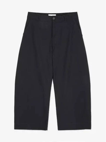 Boson Wide Crop Pants Darkest Navy BOSUNSNM945DARKESTNAVY - STUDIO NICHOLSON - BALAAN 1