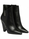 Niki Heel Zipper Detail Chelsea Boots Black - SAINT LAURENT - BALAAN 2