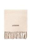 L'echarpe Moisson Embroidered Logo Alpaca Wool Muffler Beige - JACQUEMUS - BALAAN 2